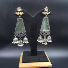 Danglers Oxidized Earring 4363-R - Dazzles Jewellery