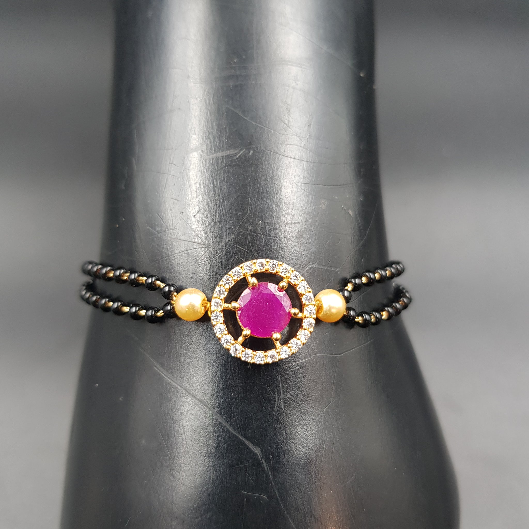 Zircon/AD Mangalsutra Bracelet 4550-1 - Dazzles Jewellery