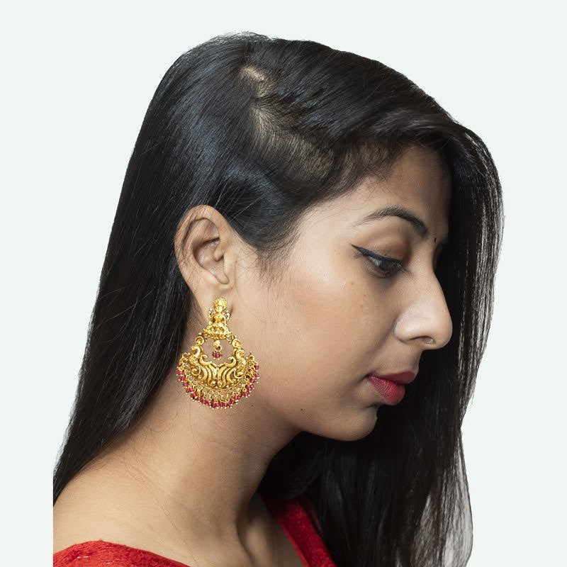 Ruby Temple Earring 2840-6905 - Dazzles Jewellery