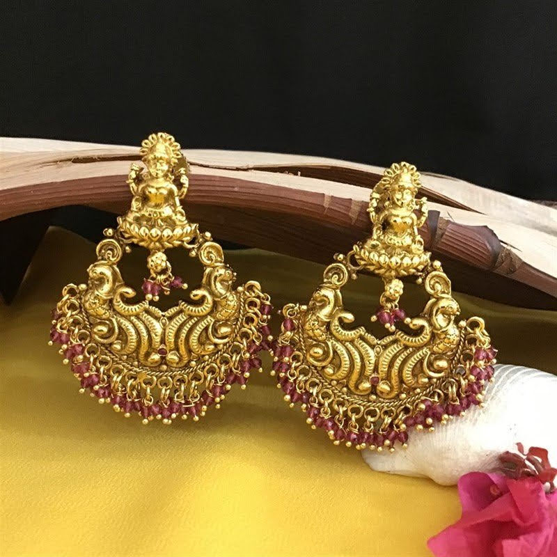 Ruby Temple Earring 2840-6905 - Dazzles Jewellery