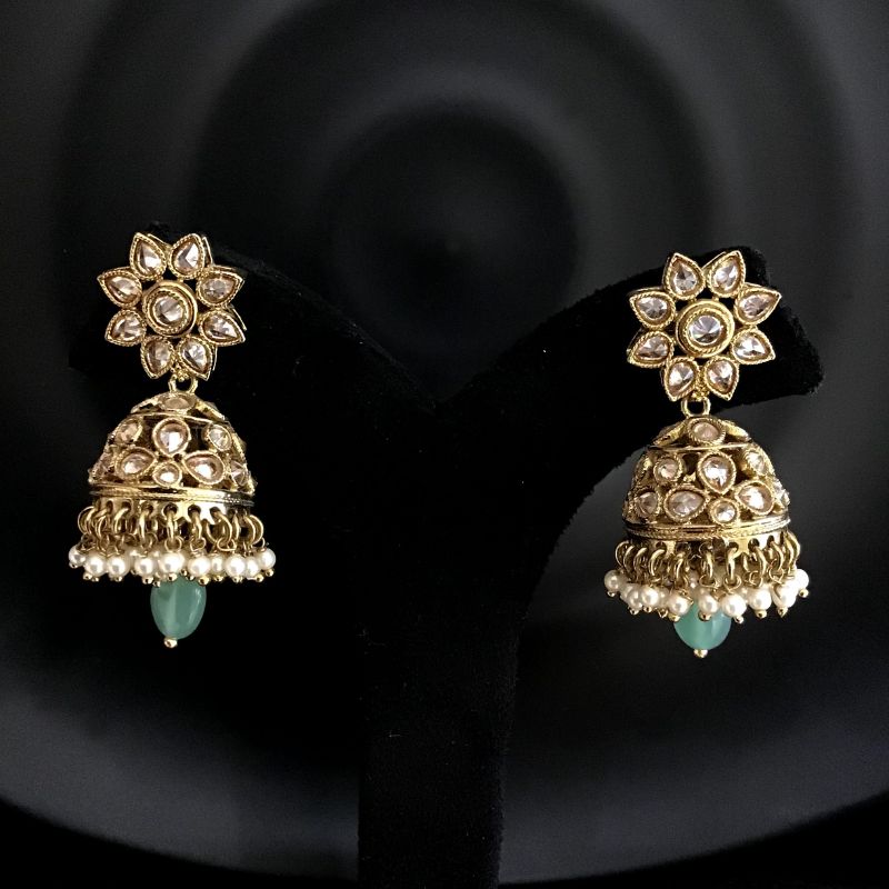 Mint Green Earrings - Dazzles Jewellery