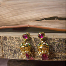 Ruby Kundan Earring - Dazzles Jewellery