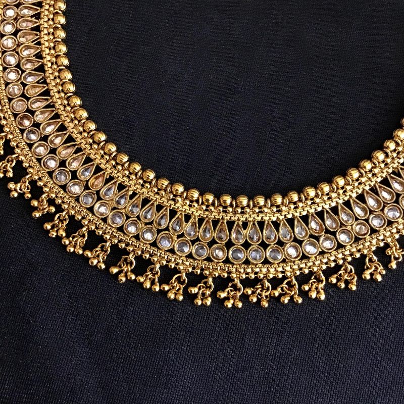 Bridal Gold Look Payal 3112-7177 - Dazzles Jewellery