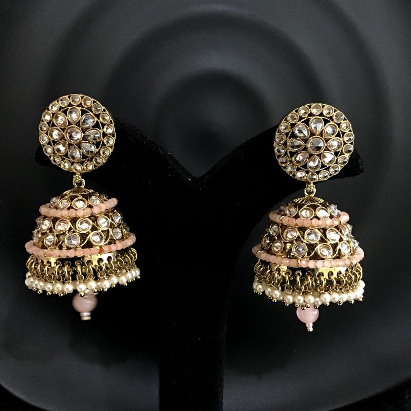 Pink Antique Earrings - Dazzles Jewellery