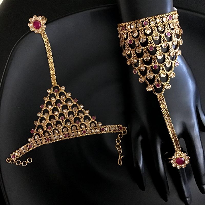 Ruby Hathphool 3160-7225 - Dazzles Jewellery
