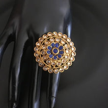 Polki Cocktail Adjustable Ring 3175-7240 - Dazzles Jewellery