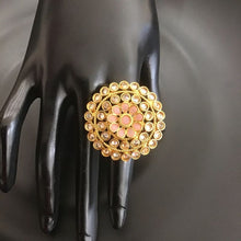Polki Adjustable Cocktail Ring 3177-7242 - Dazzles Jewellery