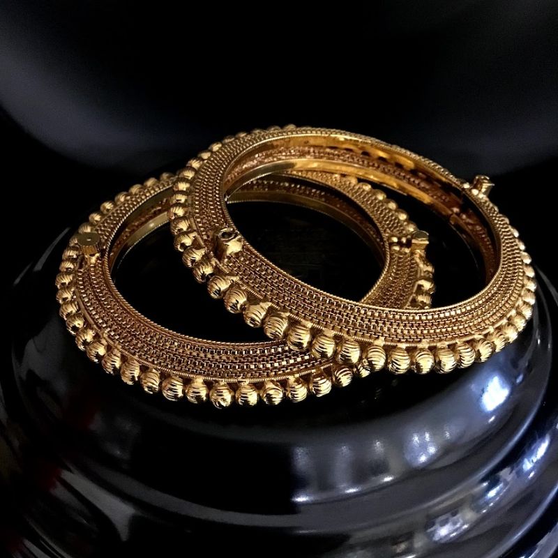 Gold Bangles/Kada 3282-7347 - Dazzles Jewellery