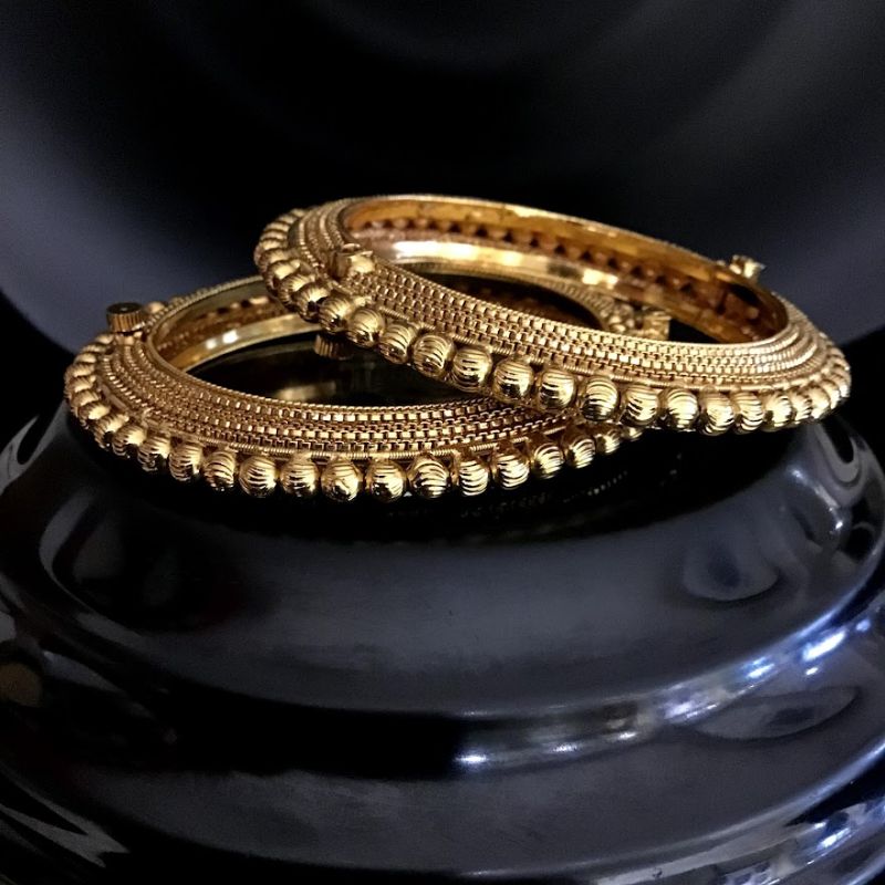 Gold Bangles/Kada 3282-7347 - Dazzles Jewellery