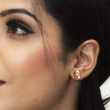 Multi Jadau Earring - Dazzles Jewellery