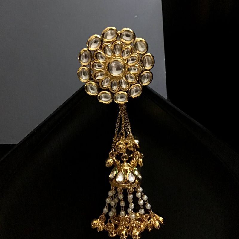 Kundan Juda Pin 3398-7463 - Dazzles Jewellery