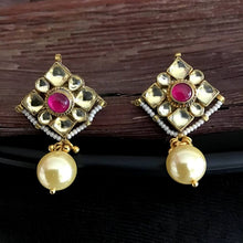Ruby Kundan Earring - Dazzles Jewellery