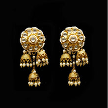 White Kundan Earring - Dazzles Jewellery