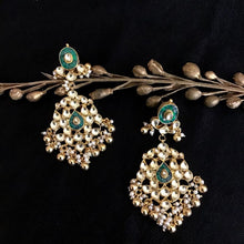 Green Kundan Earring - Dazzles Jewellery