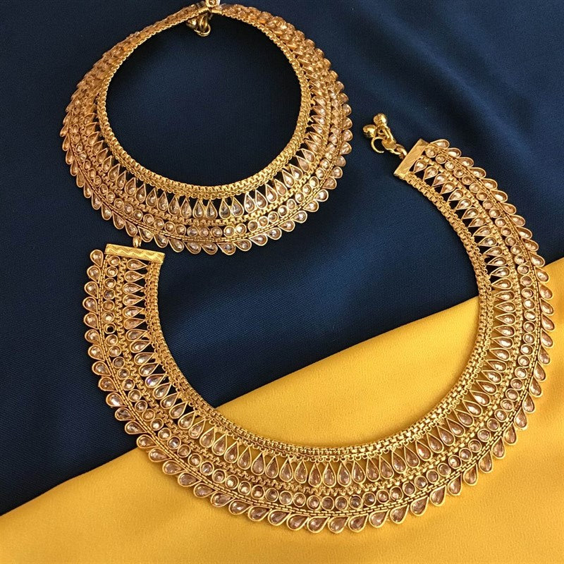 Heavy Gold Look Payal 3620-7685 - Dazzles Jewellery