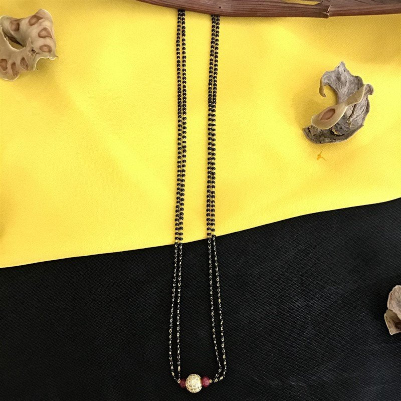 Ruby Mangalsutra - Dazzles Jewellery