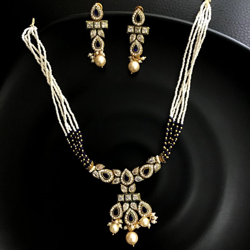 Polki Pendant Set 3818 - Dazzles Jewellery