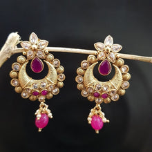 Ruby Gold Look Necklace Set - Dazzles Jewellery