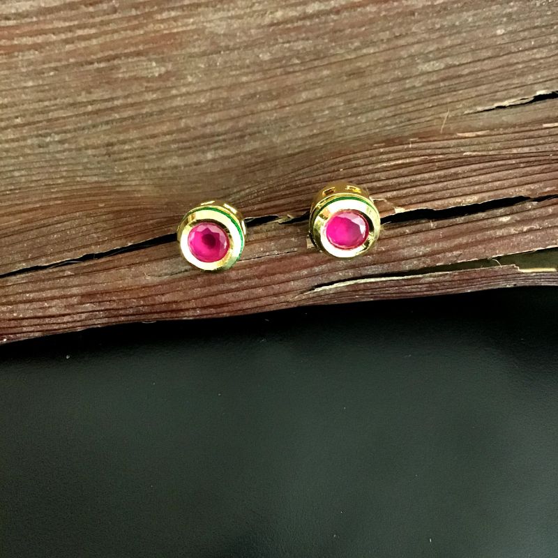 Ruby Kundan Pendant Set 4151-8216 - Dazzles Jewellery