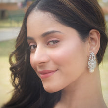 Light Zircon/AD Earring 4196-69 - Dazzles Jewellery