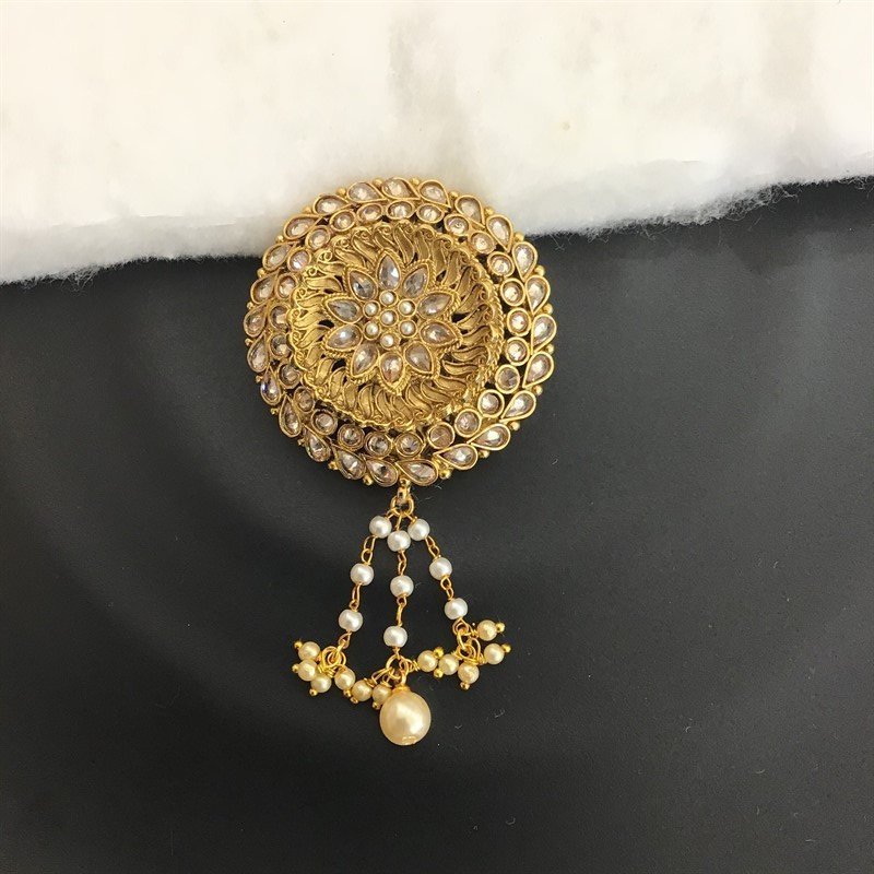 Champagne Saree Pin/Brooch - Dazzles Jewellery