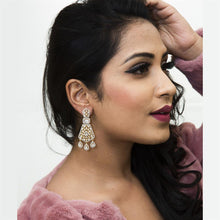 Gold Zircon/AD Earring - Dazzles Jewellery