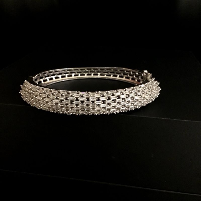 Silver Zircon/AD Bracelet - Dazzles Jewellery
