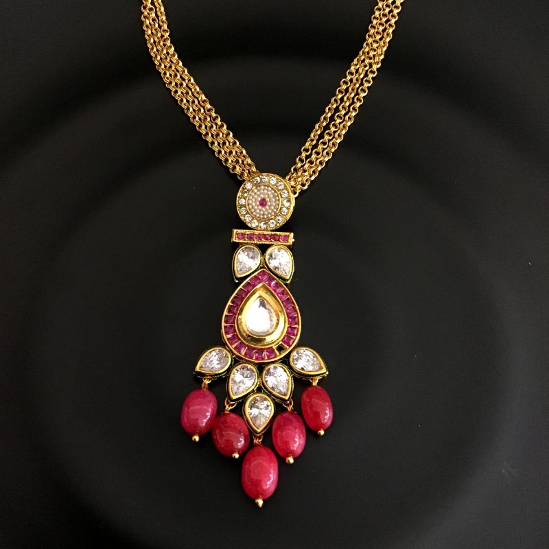 Tanishq polki pendant set sale