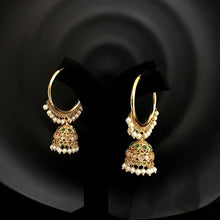 Green Gold Look Earring 5060-9125 - Dazzles Jewellery