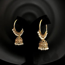 Blue Gold Look Earring 5062-9127 - Dazzles Jewellery