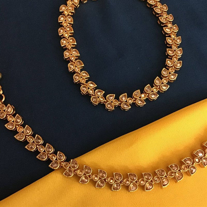 Gold Look Payal 5237-9302 - Dazzles Jewellery