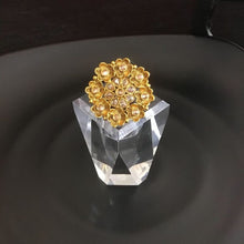 Champagne Gold Finish Cocktail Ring 5254-9319 - Dazzles Jewellery