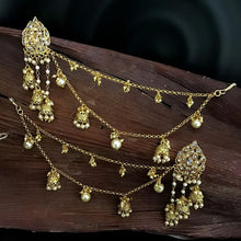 Traditional Gold Look Earring 5344-9409 - Dazzles Jewellery