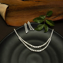 Gold Zircon/AD Necklace Set - Dazzles Jewellery