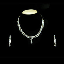 Gold Zircon/AD Necklace Set - Dazzles Jewellery