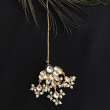 Green Maang Tikka 5436-9501 - Dazzles Jewellery