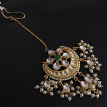 Green Maang Tikka 5443-9508 - Dazzles Jewellery