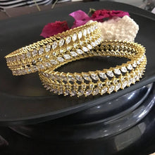 White Bangles/Kada 5535-9600 - Dazzles Jewellery