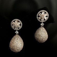 Rose Gold Zircon/AD Earring 5618-9683 - Dazzles Jewellery