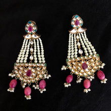 Ruby Kundan Earring - Dazzles Jewellery