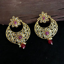 Ruby Gold Look Choker Set 5892-9957 - Dazzles Jewellery