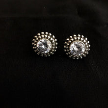 Pure Silver Oxidized Tops/Studs 5983 - Dazzles Jewellery