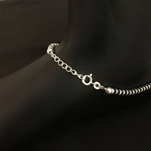 Black Silver Anklet - Dazzles Jewellery