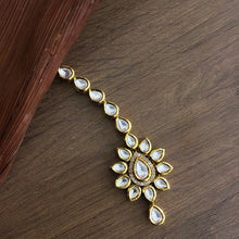 White Maang Tikka - Dazzles Jewellery