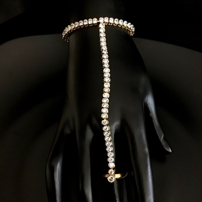 Gold Hathphool 6561-1782 - Dazzles Jewellery