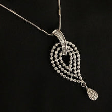 Silver Zircon/AD Pendant Set - Dazzles Jewellery