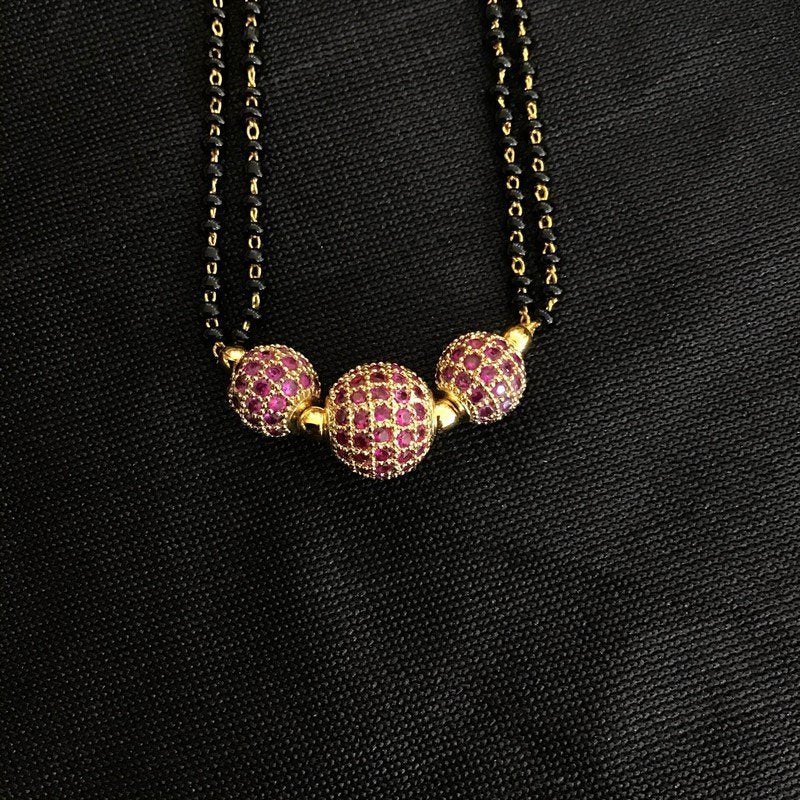 Ruby Mangalsutra - Dazzles Jewellery