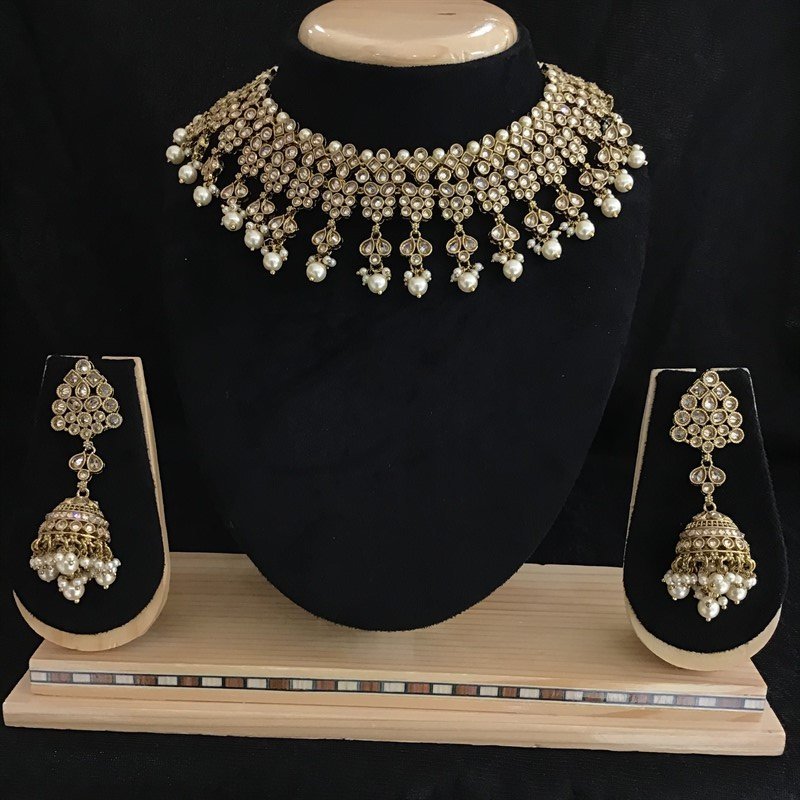 Mehandi Polish Necklace Set - Dazzles Jewellery