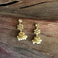 Champagne Gold Look Necklace Set 7843-1572 - Dazzles Jewellery