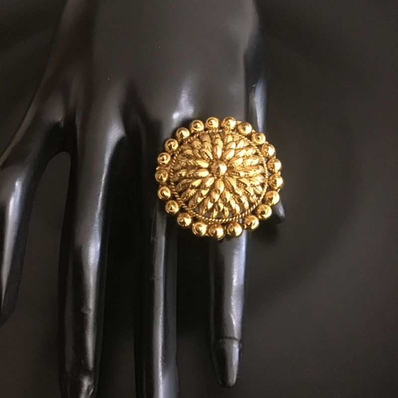 Antique gold sales cocktail rings